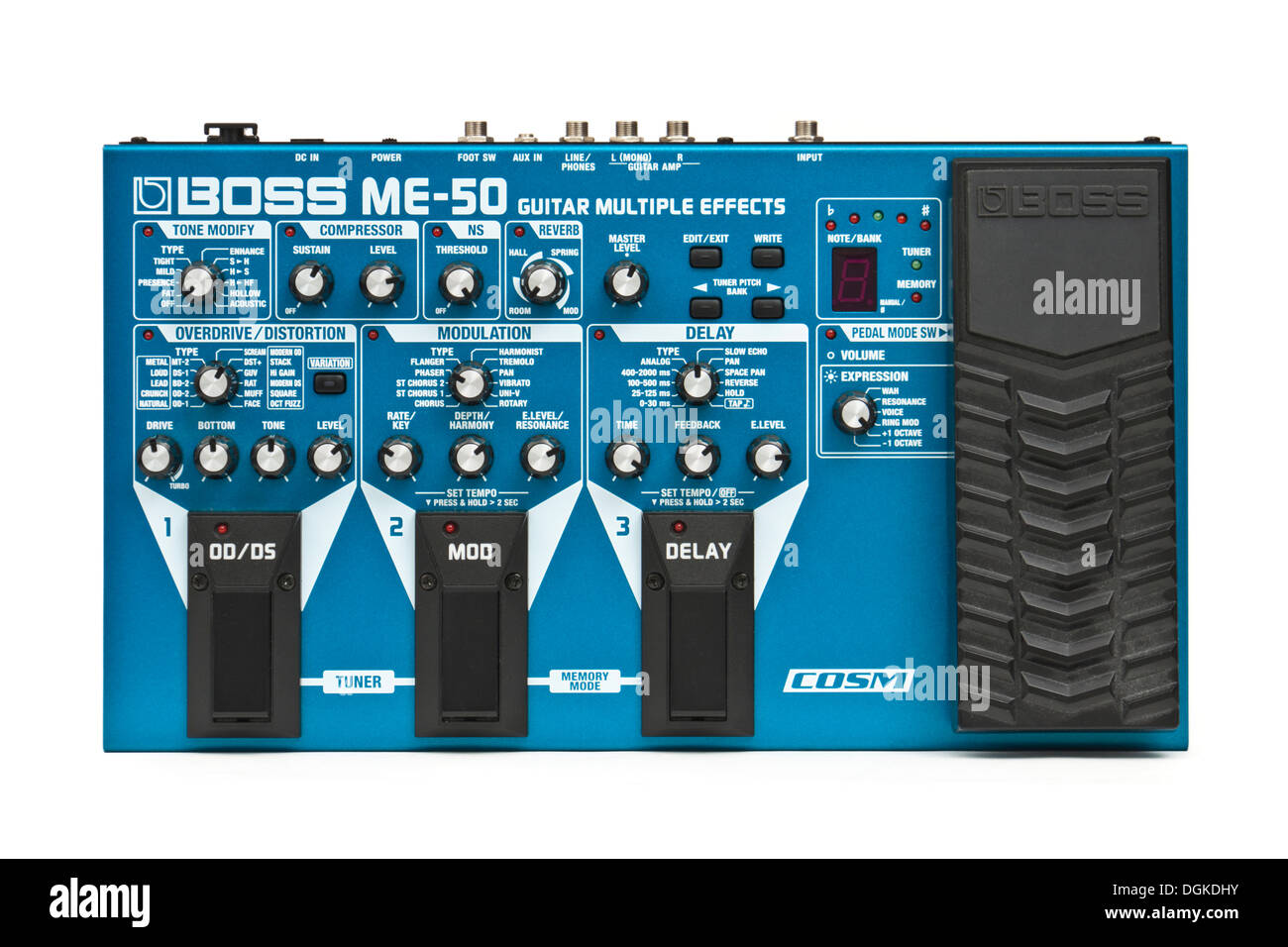 Boss ME-50 Gitarren-Multiple Effekte Pedal / Prozessor ab 2004 Stockfoto