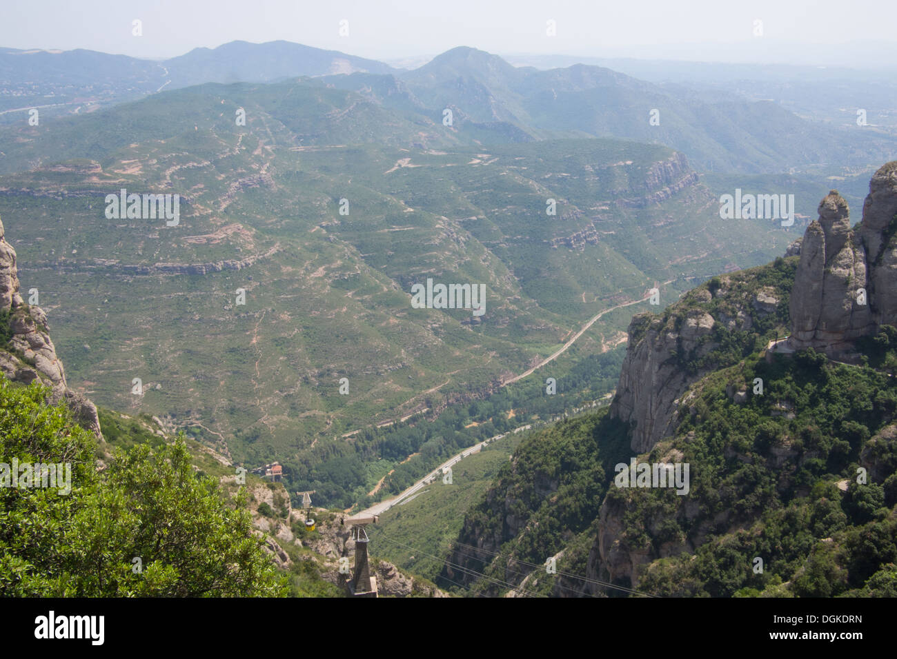 Montserrat-Gebirges, Katalonien, Spanien. Stockfoto