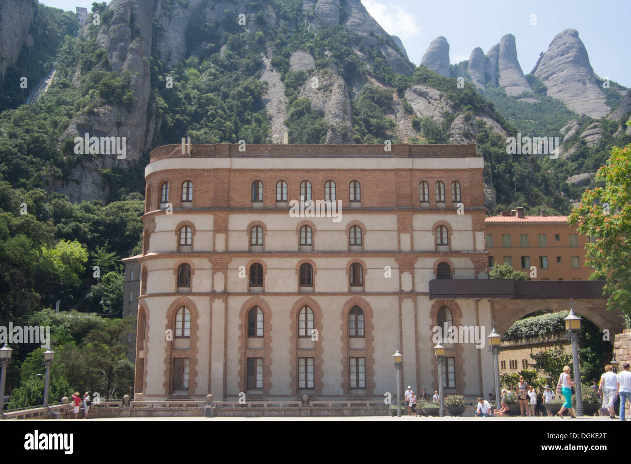 Montserrat, Website der Benediktiner-Abtei Santa Maria de Montserrat, Katalonien, Spanien. Stockfoto