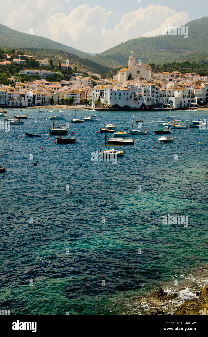 Spanien, Katalonien, Provinz Girona, Costa Brava, Blick auf Cadaques Stockfoto