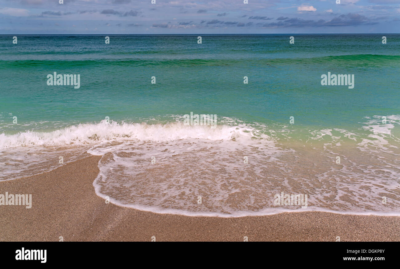 Ein Blick auf den Golf von Mexiko von Boca Grande Beach in Florida. Stockfoto