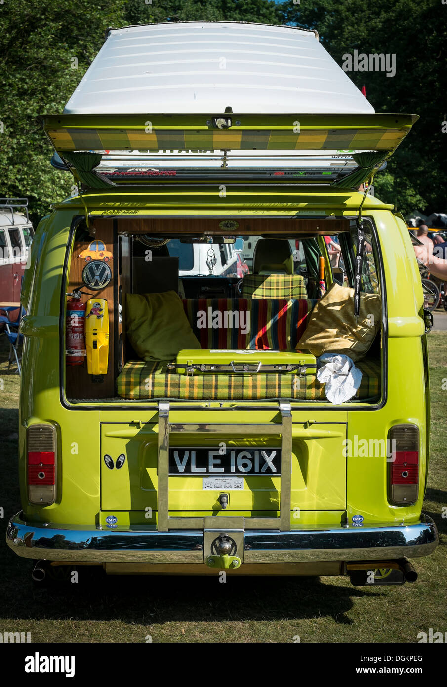 Ein Fahrzeug auf dem Display auf dem Dubs in The Hall VW-Festival. Stockfoto