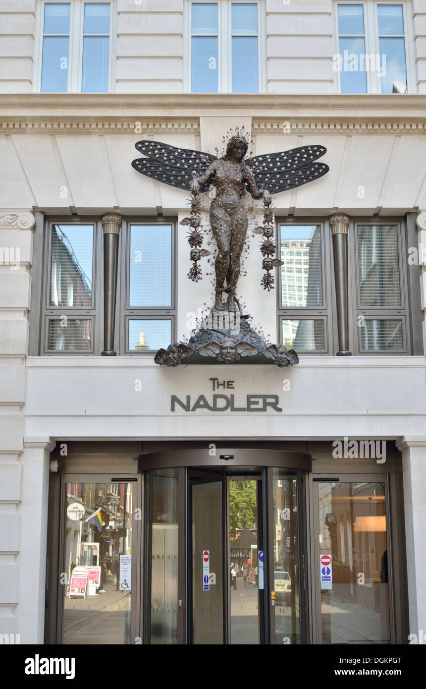 Das Nadler-Hotel in Soho. Stockfoto