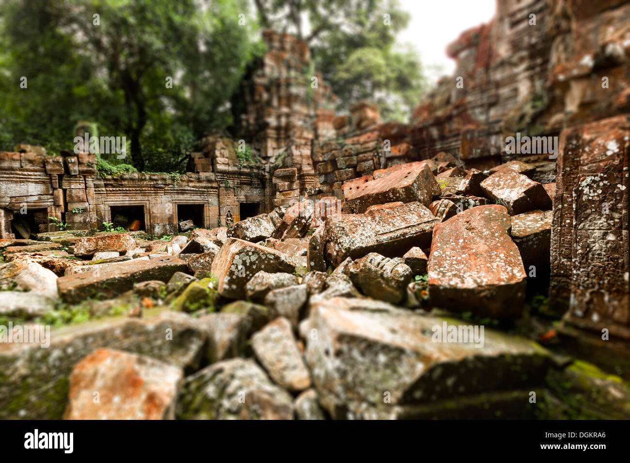 Ruinen von Preah Khan, auch bekannt als heilige Schwert. Stockfoto
