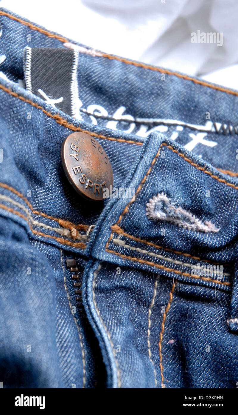 Detail, jeans Stockfoto