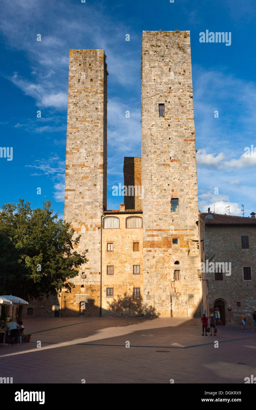 Türme in San Gimignano. Stockfoto