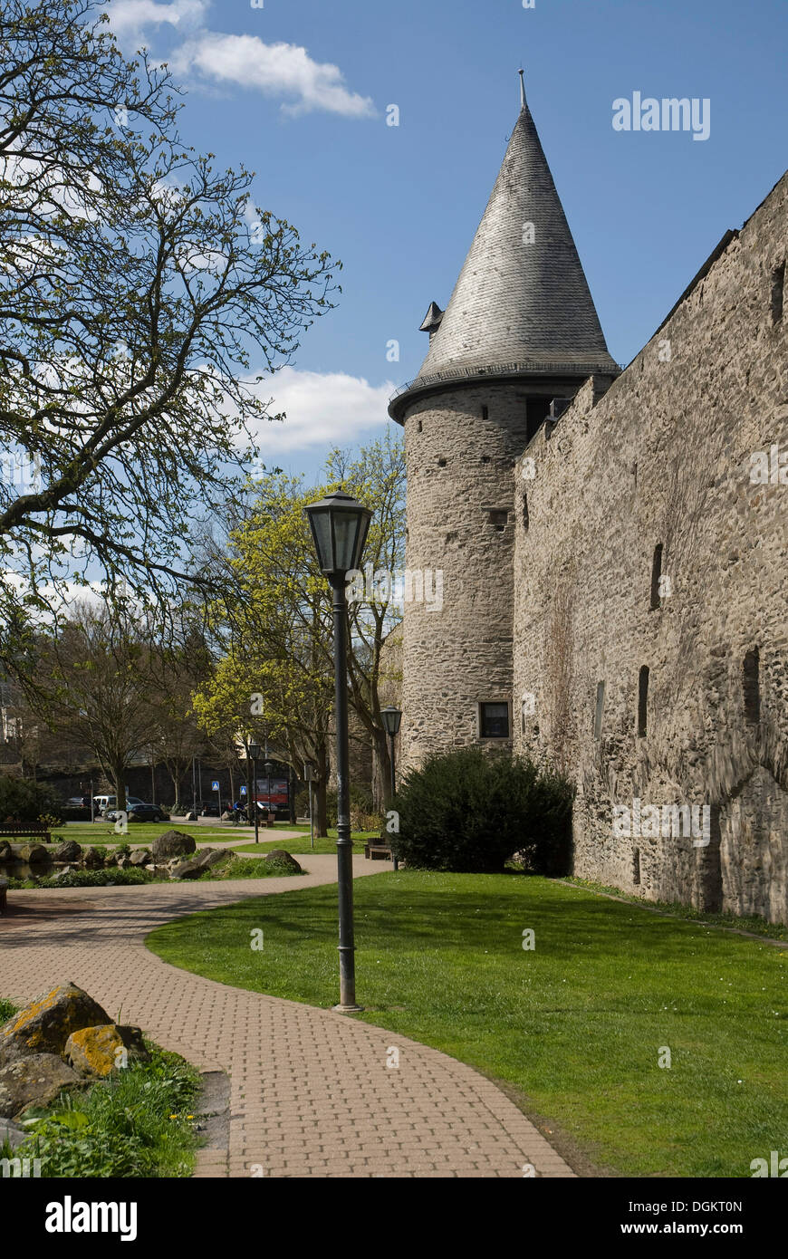 Turm der Stadtmauer, Andernach, RheinlandPfalz Stockfotografie Alamy