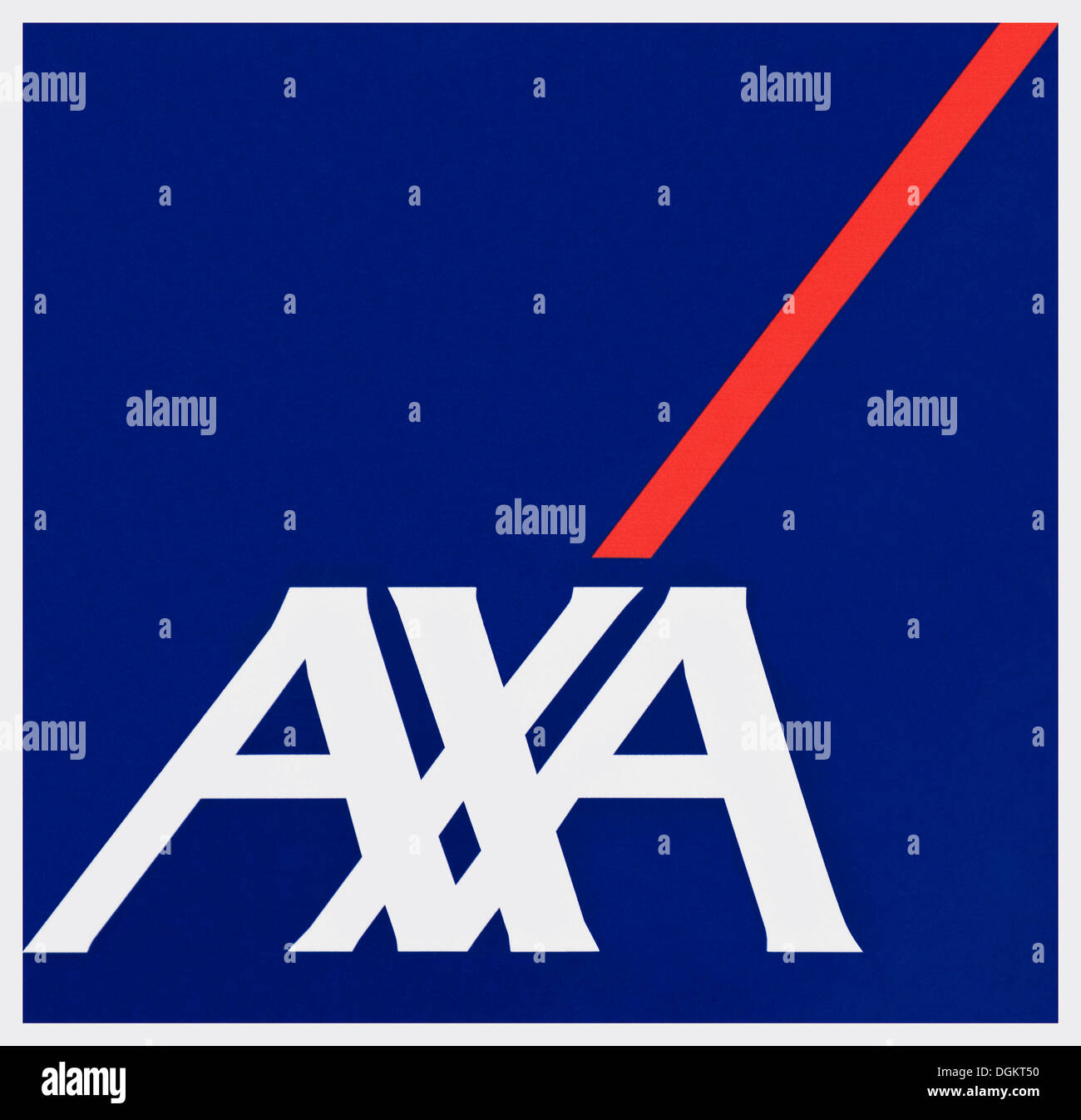 Logo der AXA-Versicherung, Köln Stockfoto
