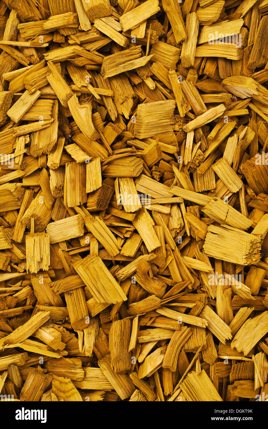 Hackschnitzel, Hintergrund Stockfoto