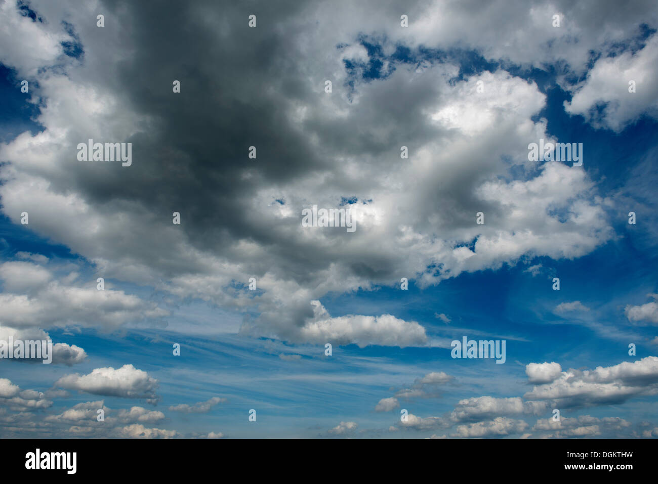 Cumulus-Wolken am Himmel Stockfoto