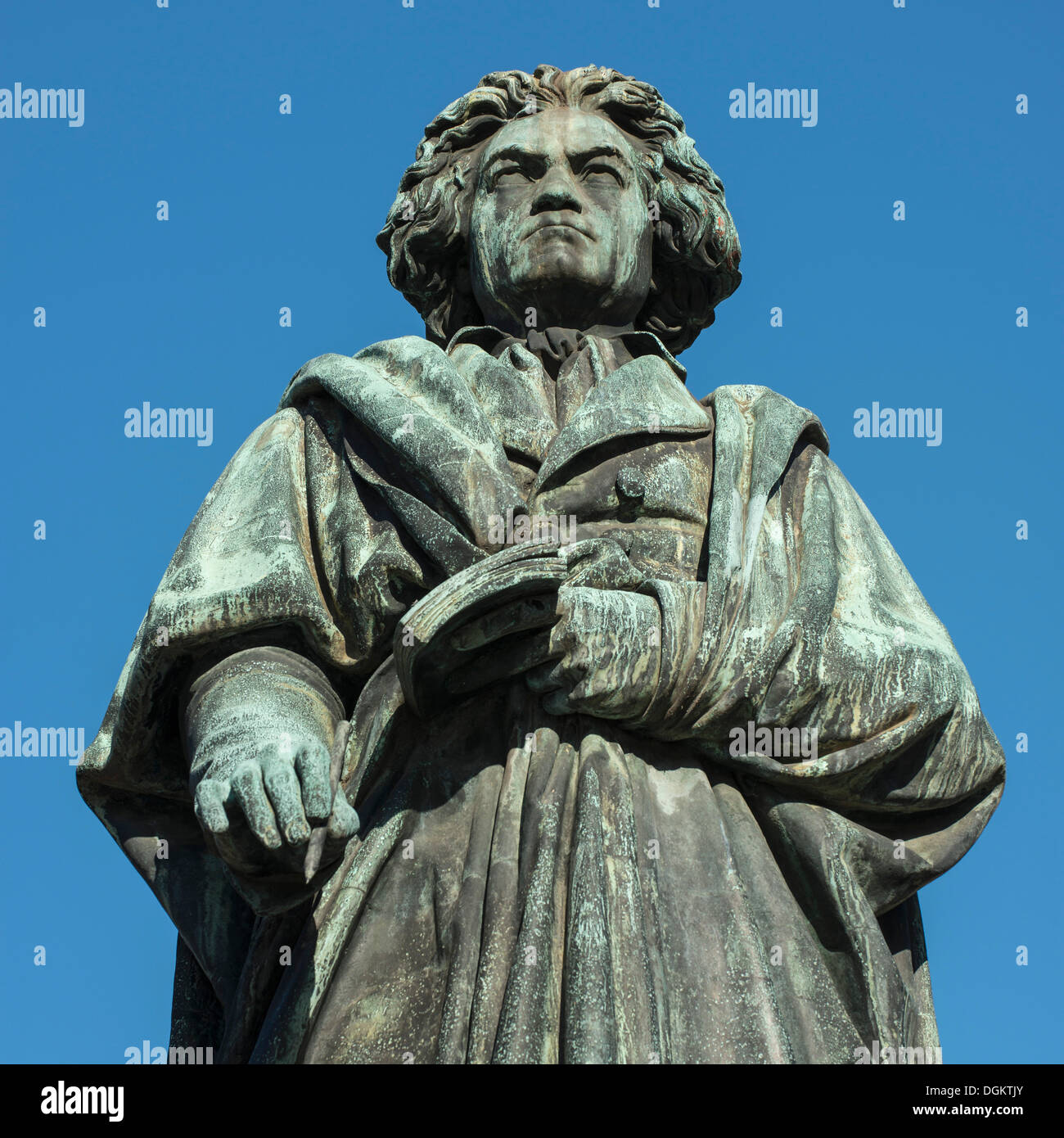 Statue von Beethoven, Bonn, Nordrhein-Westfalen Stockfoto