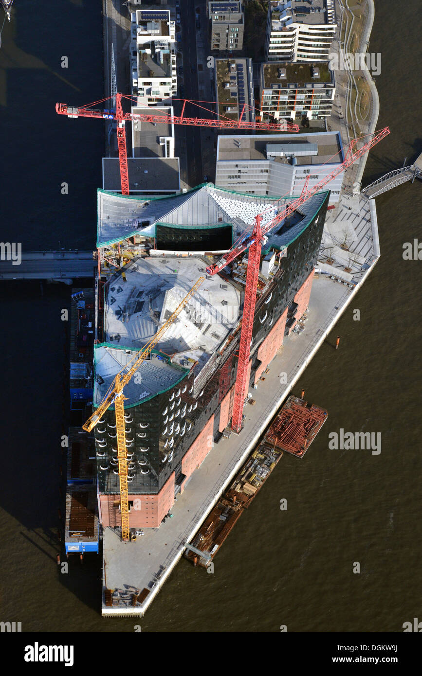 Luftaufnahme, Elbphilharmonie, Hamburg, Hamburg, Deutschland Stockfoto