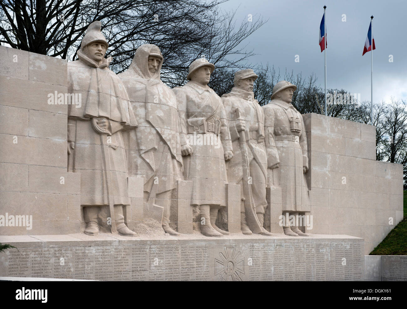 Denkmal für die Gefallenen des ersten Weltkrieges, Verdun, Frankreich, Europa Stockfoto