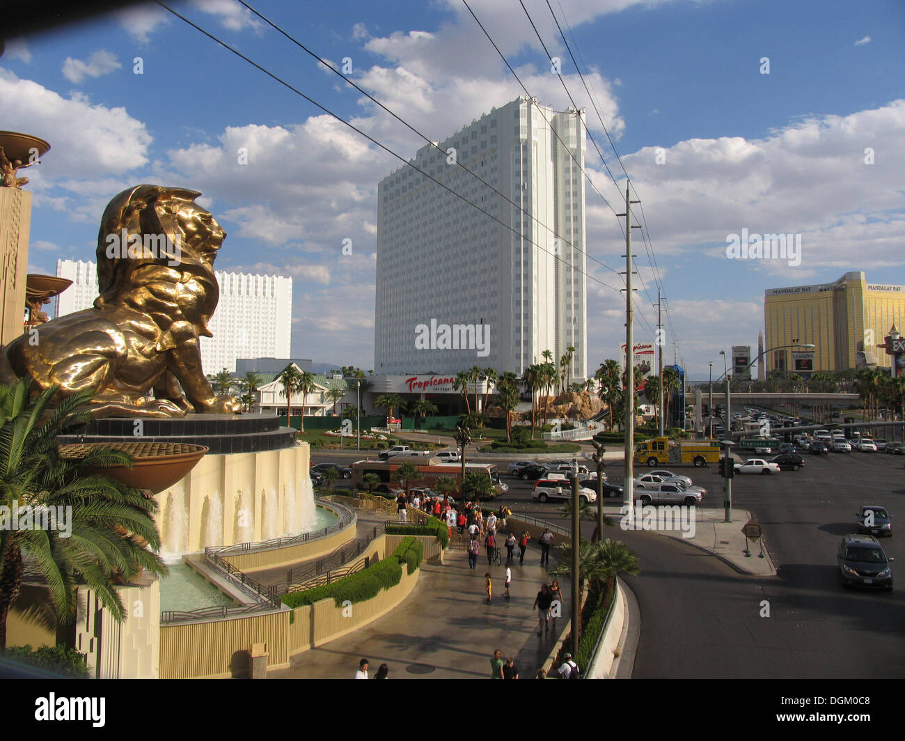 MGM Grand an der Ecke East Tropicana Avenue und Las Vegas Boulevard Foto: Klaus Nowottnick Datum: 26 Juli; 2011 Stockfoto
