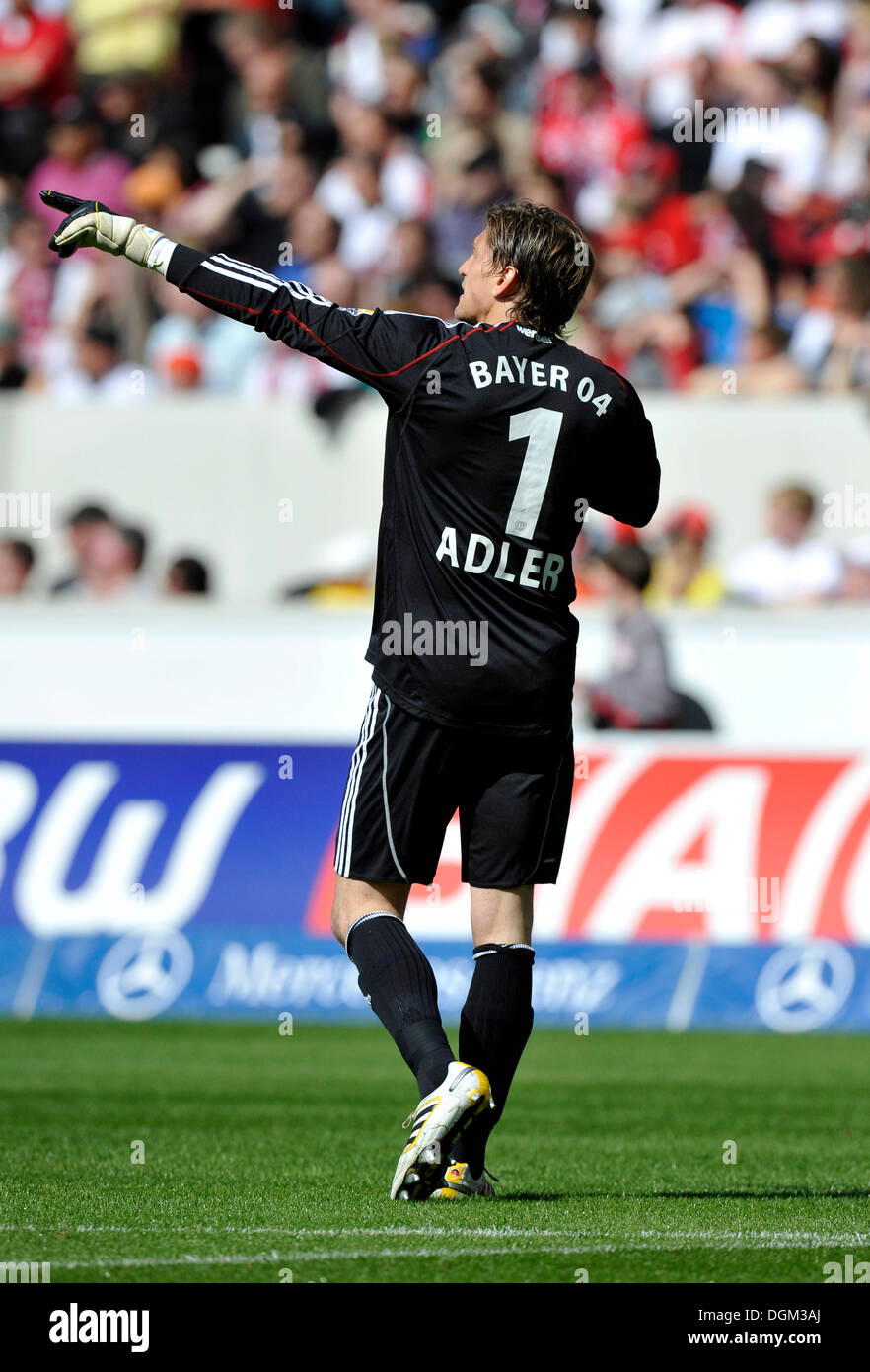 Nationaltorwart Rene Adler, Fußballverein Bayer 04 Leverkusen Stockfoto