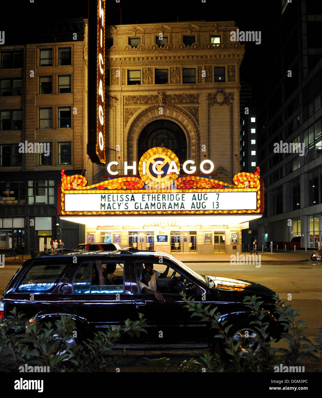 Chicago Theater, Theater District, Randolph Street, Chicago, Illinois, Vereinigte Staaten von Amerika, USA Stockfoto