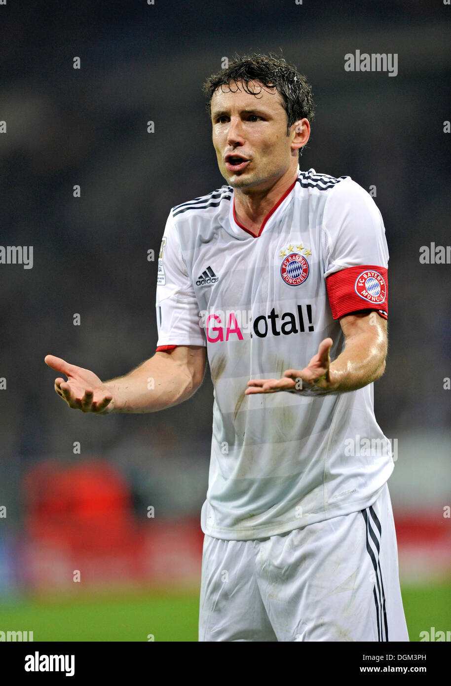 Internationalen Mark van Bommel, 1. FC Bayern München, der unschuldig wirkenden Stockfoto