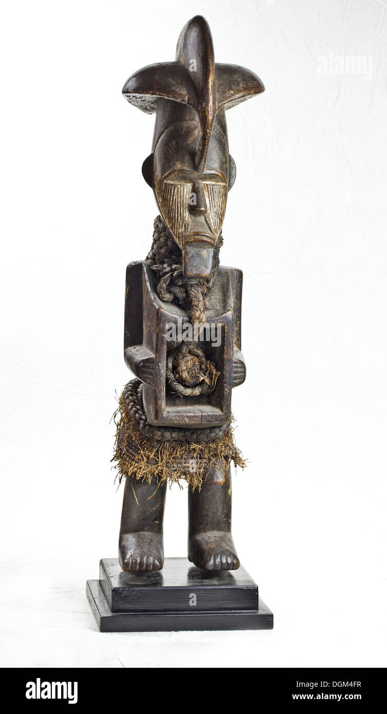 Statuette des Chief Teke Stockfoto