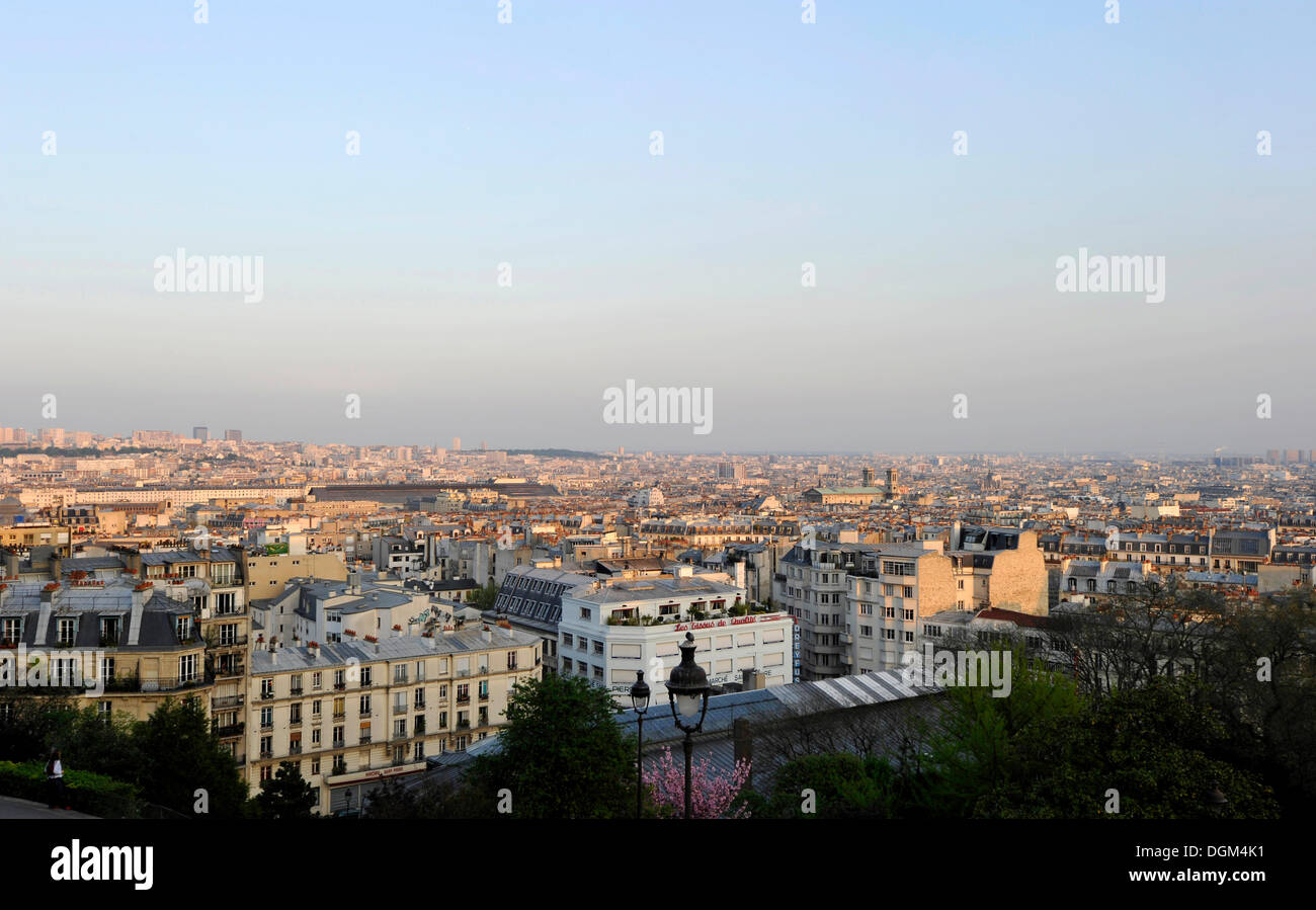 Blick vom Montmartre in Paris, Frankreich, Europa Stockfoto