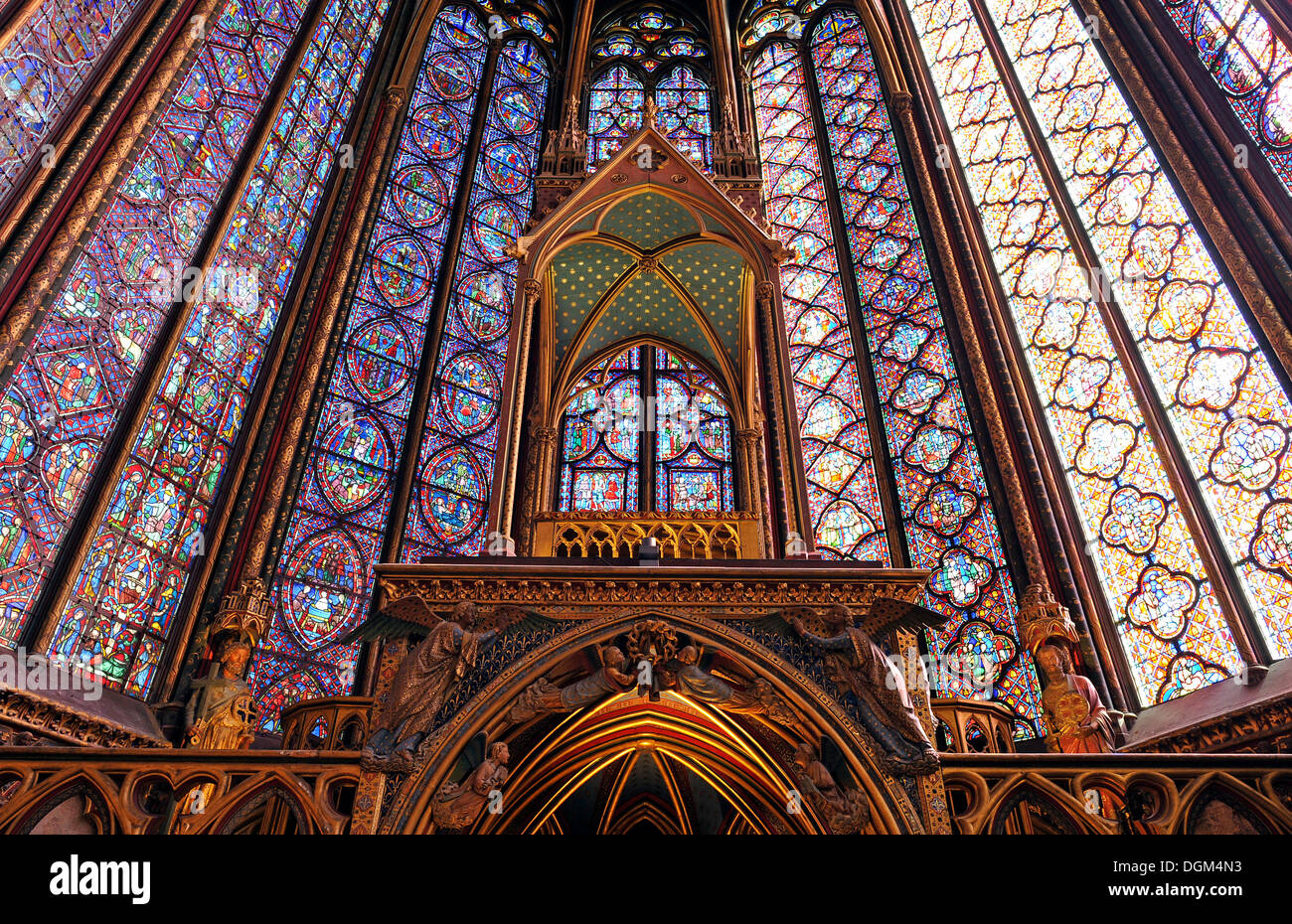 Pfarrhaus, obere Kapelle, Kapelle SainteChapelle, Cite, Paris