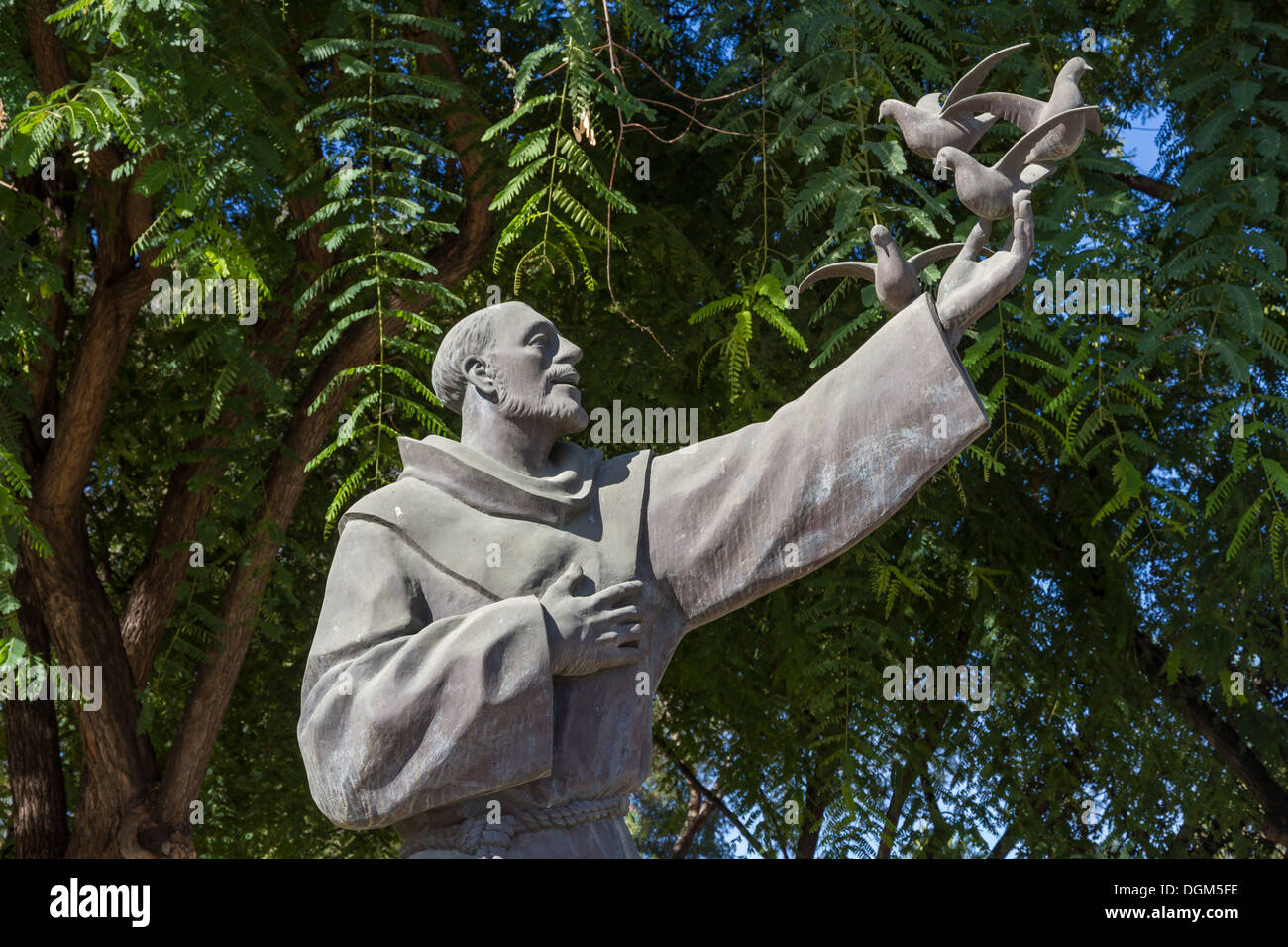 Spanien-Murcia, Franziskus von Assisi-statue Stockfoto