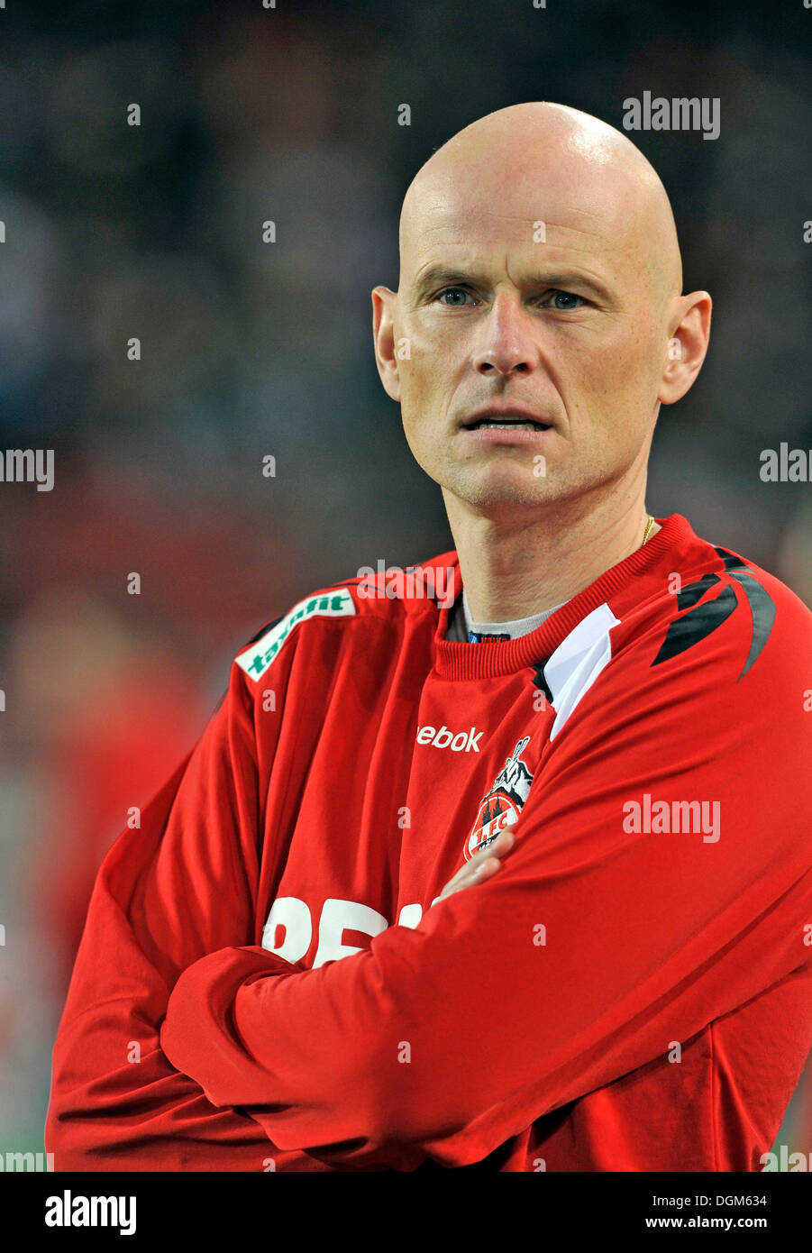 Verkauf Trainer Solbakken, 1. FC Köln, Mercedes-Benz Arena, Stuttgart, Baden-Württemberg Stockfoto