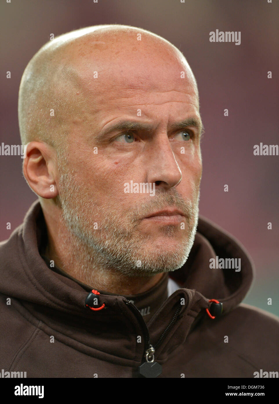Michael Frontzeck, Trainer des FC St. Pauli, Porträt, Mercedes-Benz Arena, Stuttgart, Baden-Württemberg Stockfoto