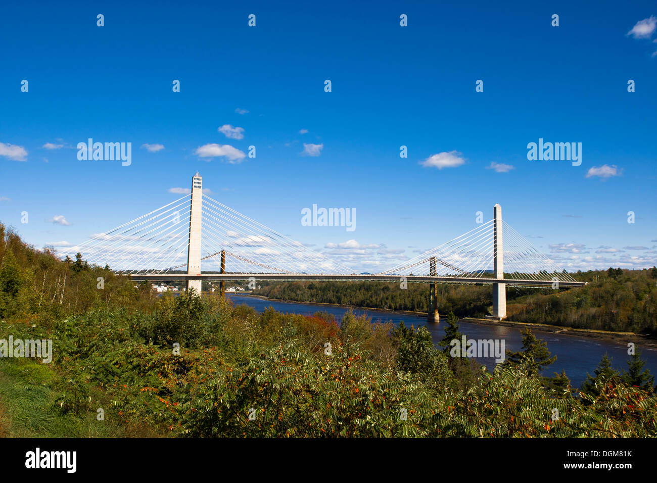 Bucksport Brücke, Maine, New England, USA Stockfoto