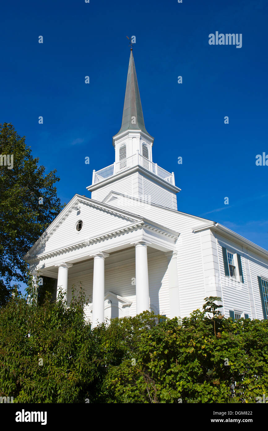 Bar Harbor Gemeindekirche in Bar Harbor, Maine, New England, USA Stockfoto