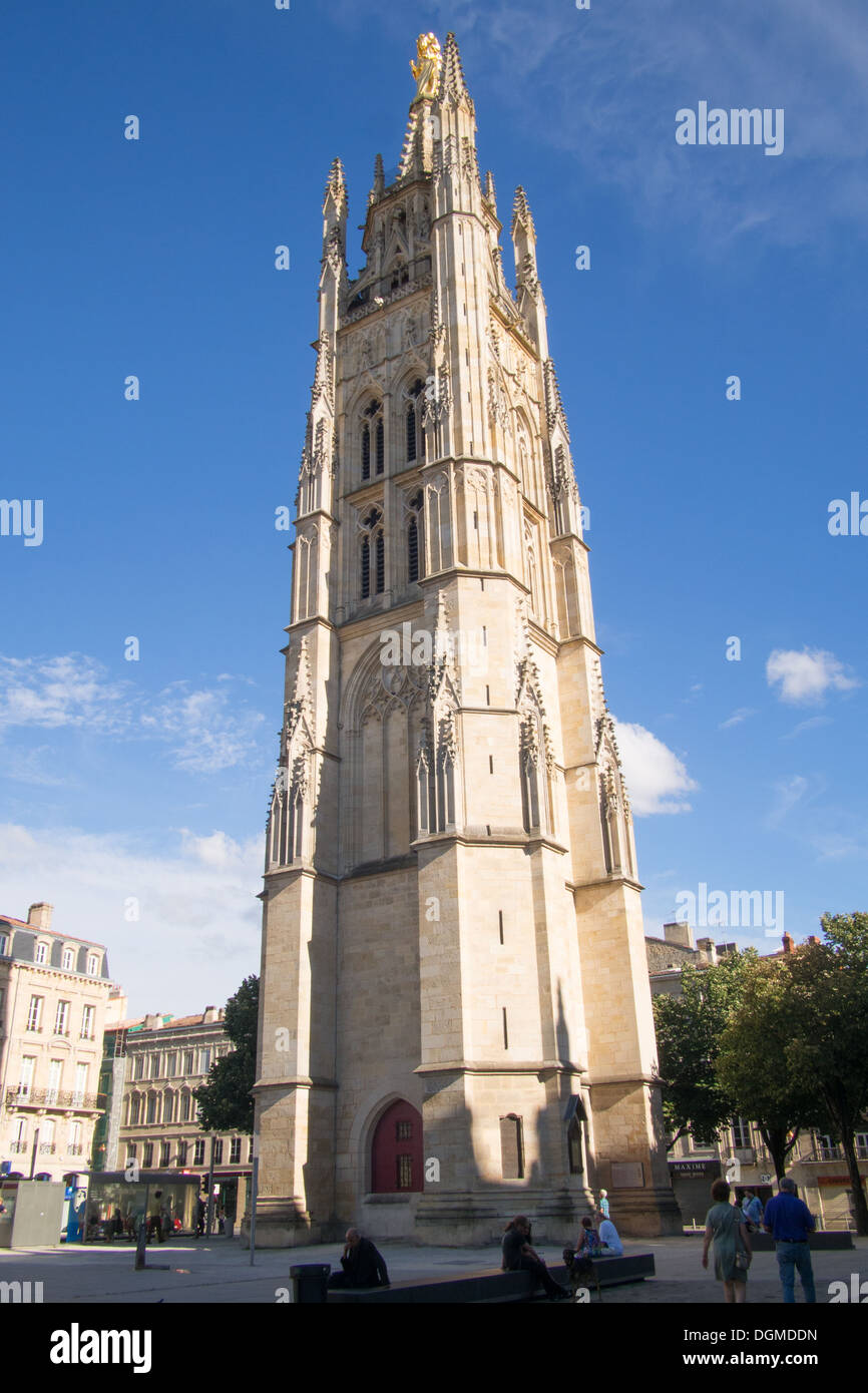 Glockenturm, Bordeaux, in der Aquitaine Region von Frankreich. Stockfoto