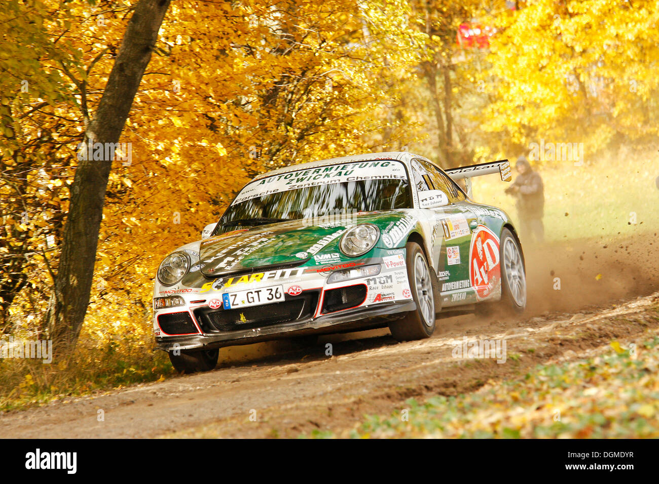 996 911 Porsche GT3 RS, Rallye Stehr Rallyesprint 2010, Hessen Stockfoto