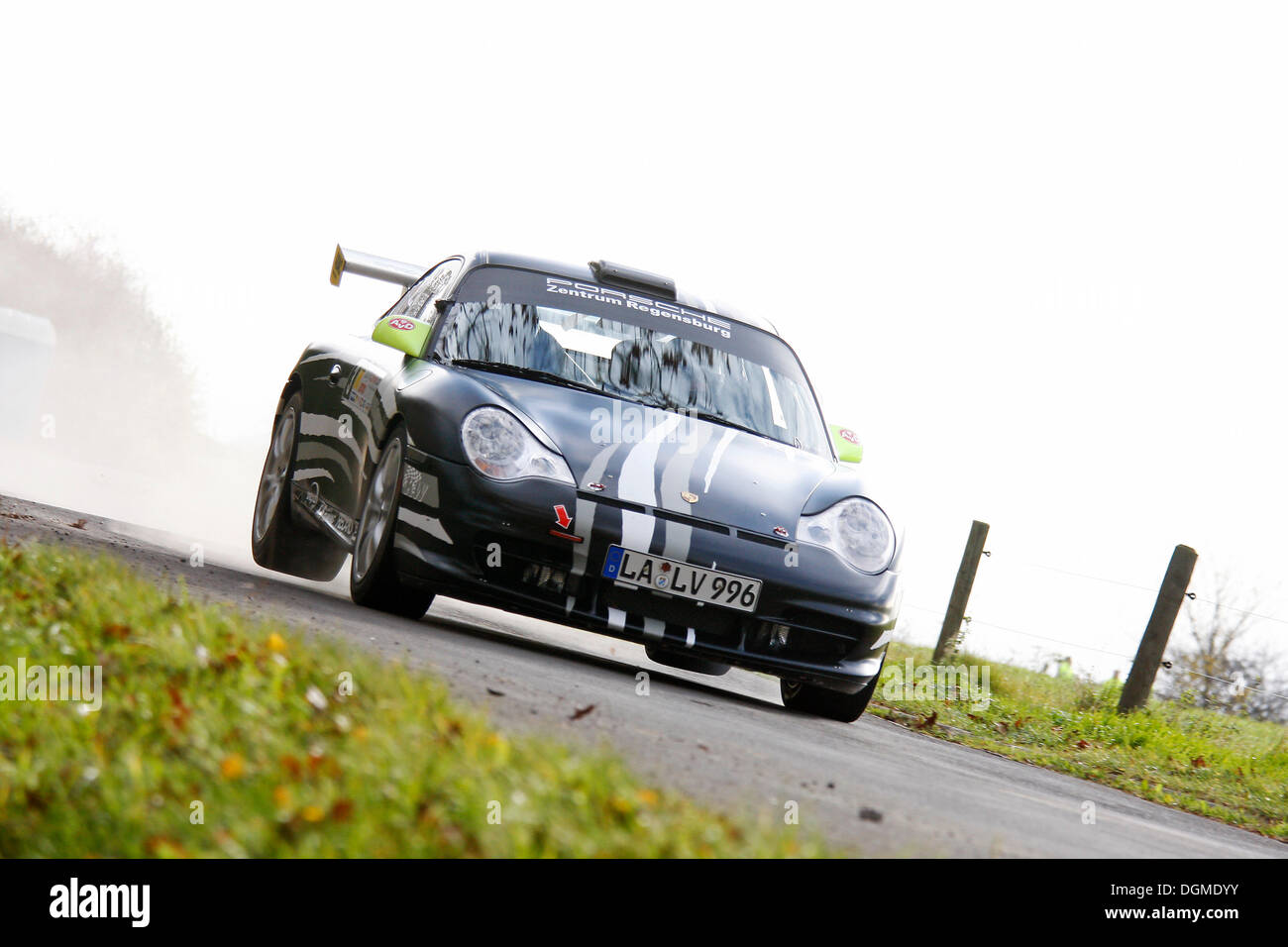 996 911 Porsche GT3 RS, Rallye Stehr Rallyesprint 2010, Hessen Stockfoto