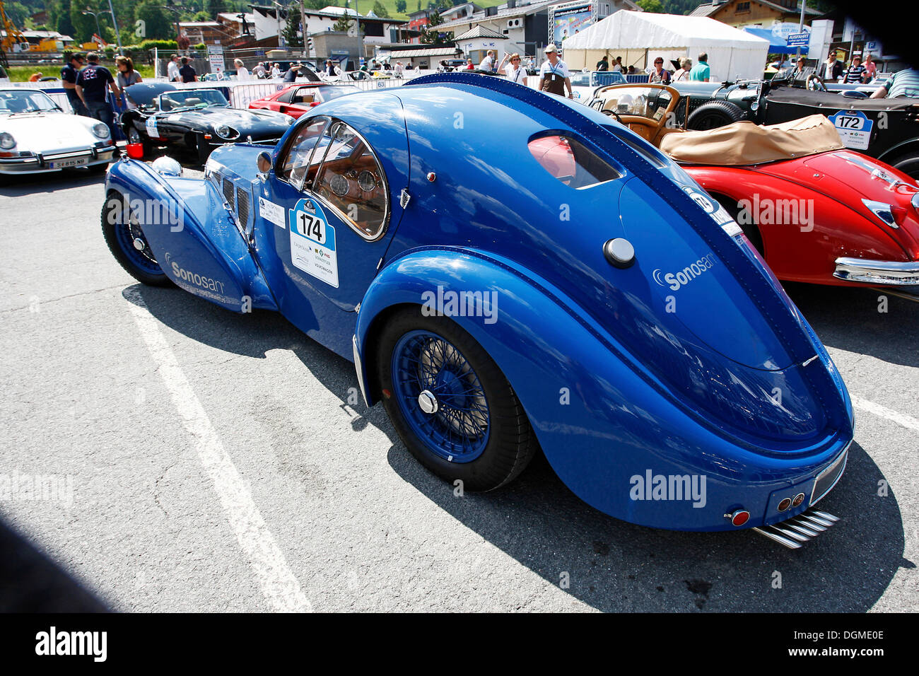 Bugatti 57 SC Atlantic, 1937-Modell, ikonischen Auto, nur vier Autos, die jemals produziert, dies ist die vierte wieder aufgebaut aus original Stockfoto