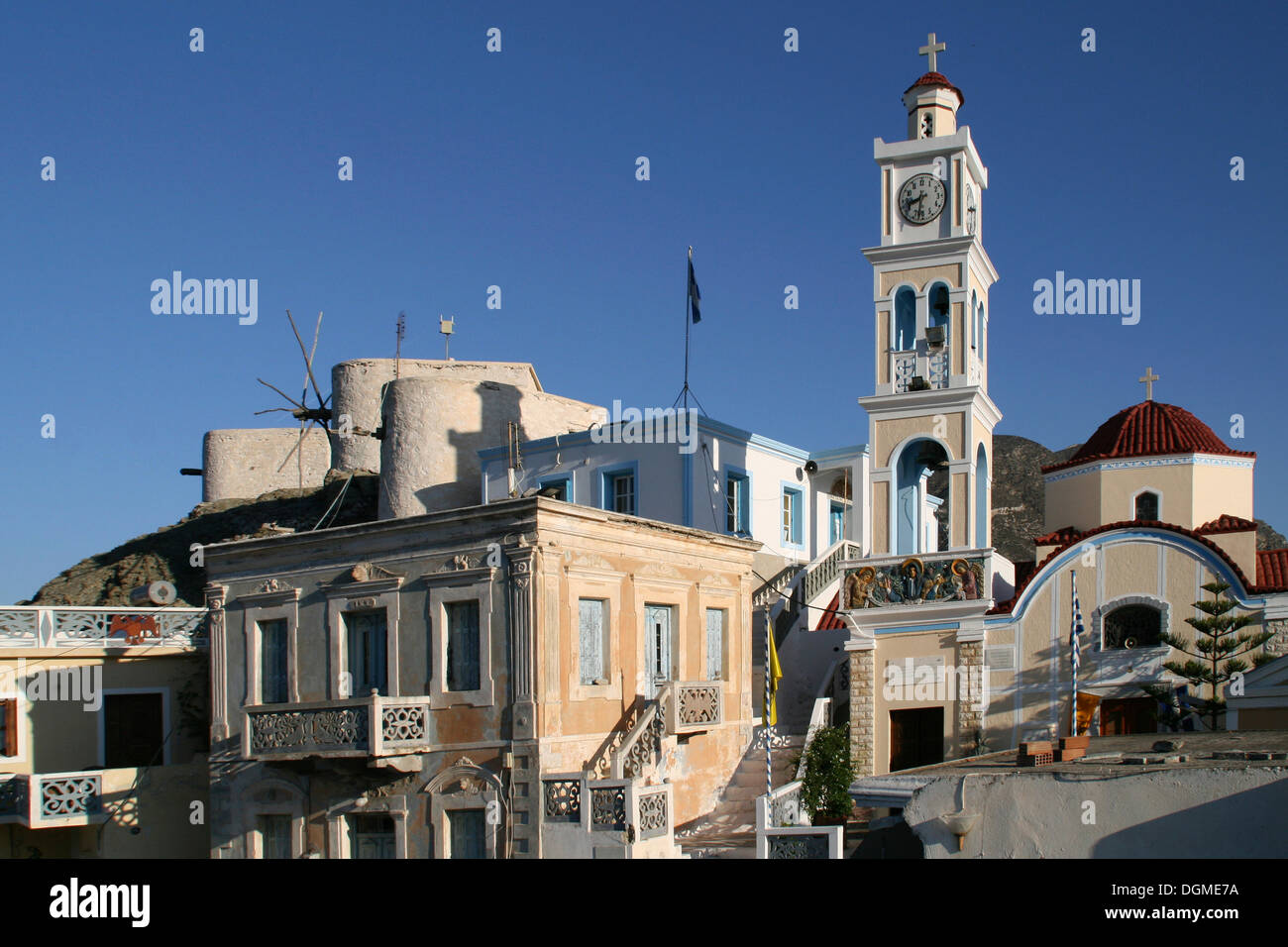 Olympos, Insel Karpathos, Ägäische Inseln, Ägäis, Griechenland, Europa Stockfoto