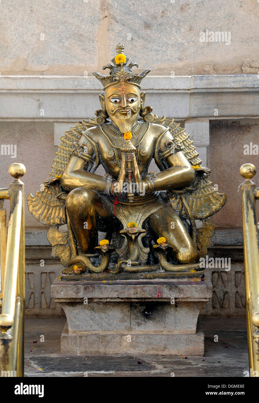 Statue der Hindu-Gottheit Vishnu, Jagdish Tempel, Udaipur, Rajasthan, Nordindien, Indien, Südasien, Asien Stockfoto