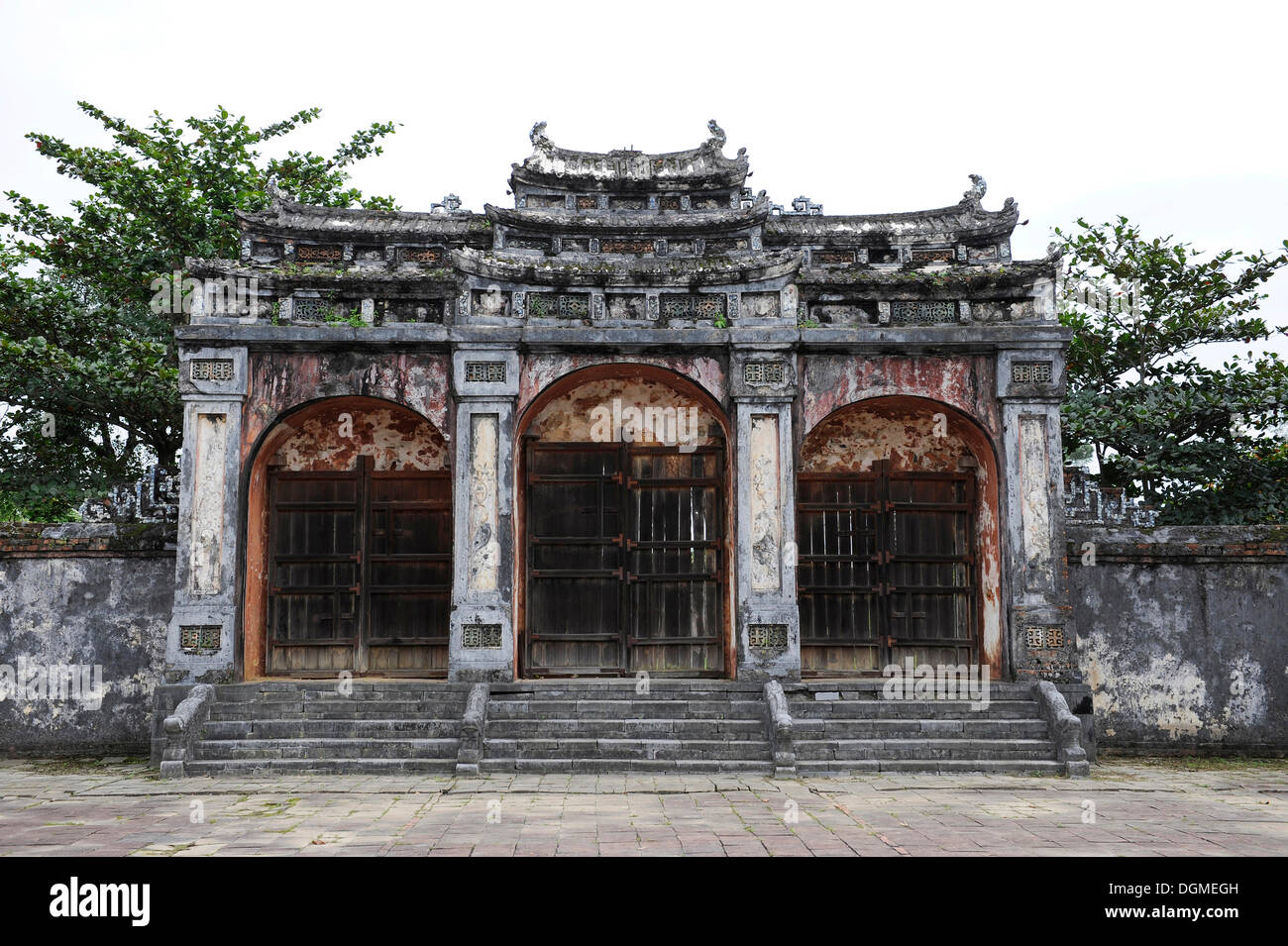 Grand Tor, Mausoleum des Kaisers Minh Mang, Hue, Nord-Vietnam, Vietnam, Südostasien, Asien Stockfoto