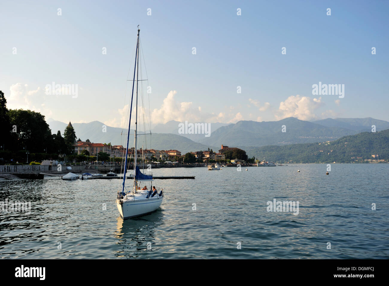 Stadtbild, Baveno, Lago Maggiore, Piemont, Italien, Europa Stockfoto