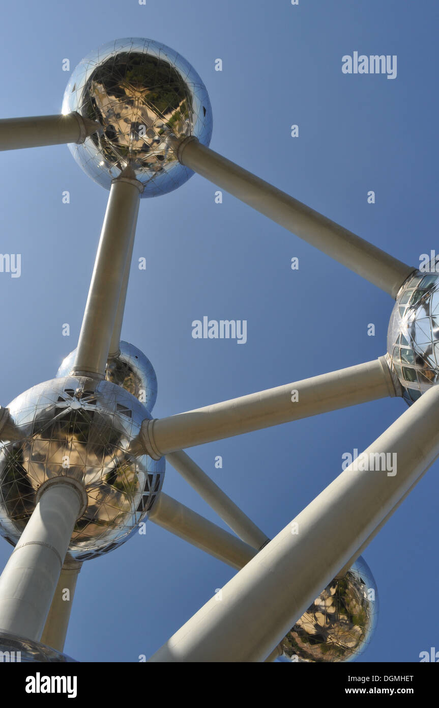 Struktur der Atomium in Brüssel Stockfoto