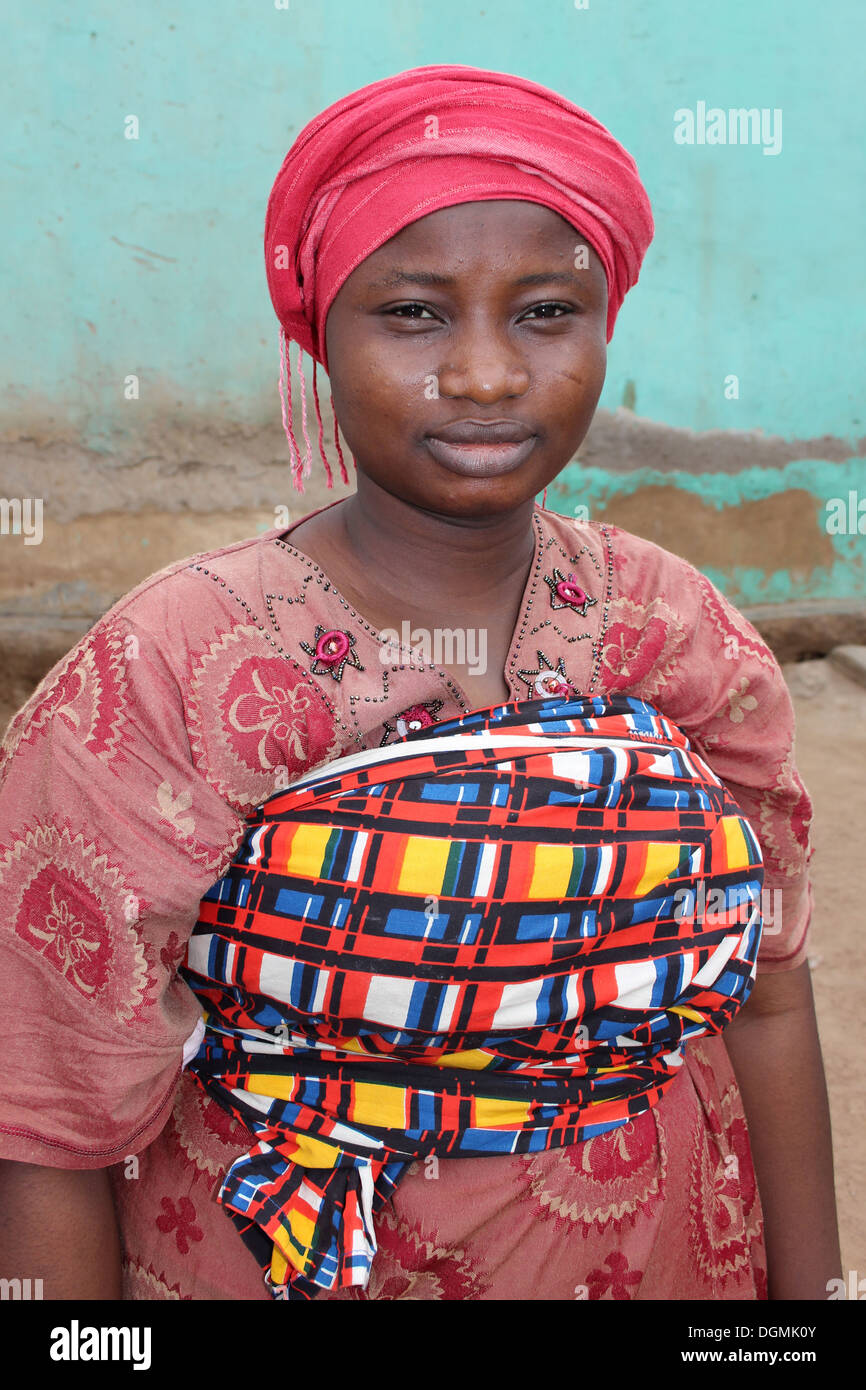 Junge Frau von Gonja Guan ethnische Gruppe, Ghana Stockfoto
