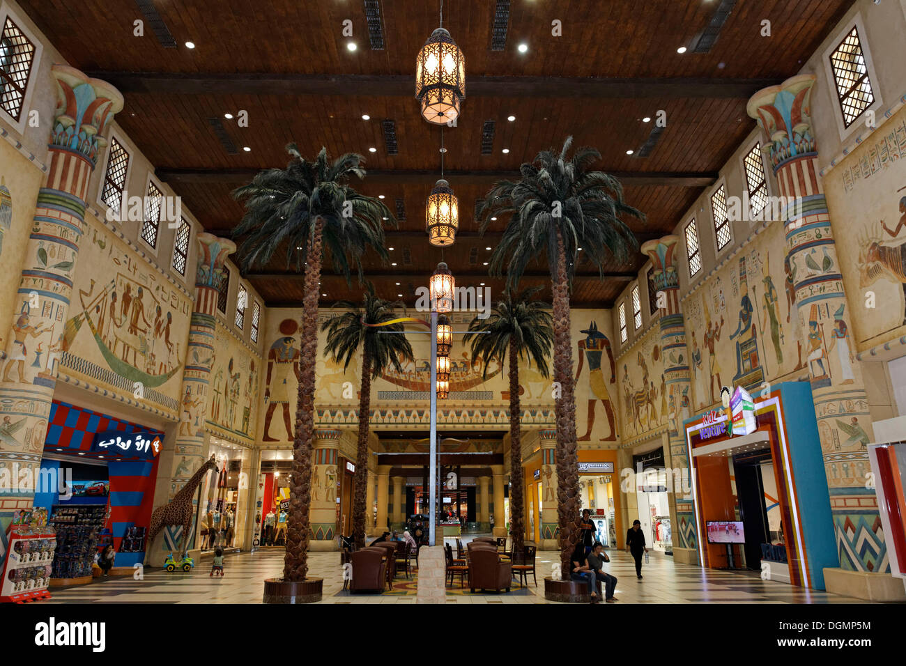 Ibn Battuta Shopping Mall, ägyptische Sektion, Dubai, Vereinigte Arabische Emirate, Naher Osten, Asien Stockfoto