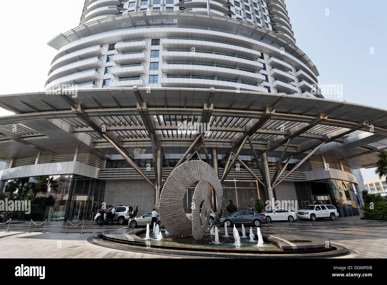 Eingang an der Adresse, ein Luxushotel in Dubai, Vereinigte Arabische Emirate, Naher Osten, Asien Stockfoto