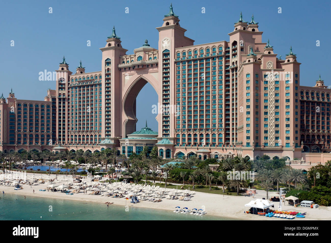 Atlantis, ein Luxushotel, The Palm Jumeirah, Dubai, Vereinigte Arabische Emirate, Naher Osten, Asien Stockfoto