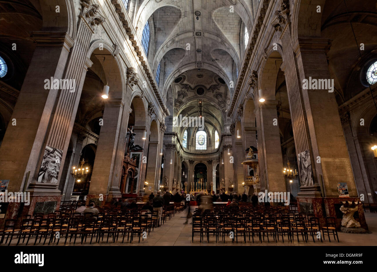 Kirche Saint-Sulpice, 6. Arrondissement, Paris, Ile de France, Frankreich Stockfoto