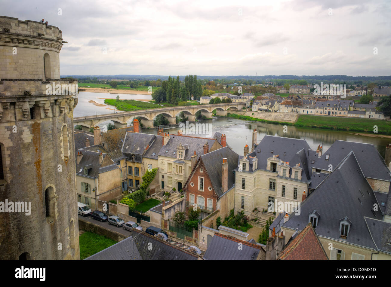 Fluss Loire, Amboise, Indre et Loire, Frankreich Stockfoto