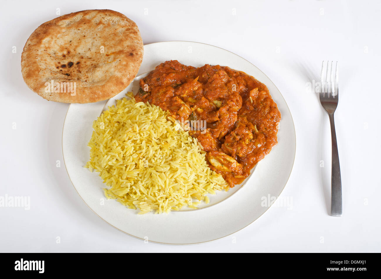 Supermarkt brachten indische Huhn Madras Fertiggerichte Stockfoto