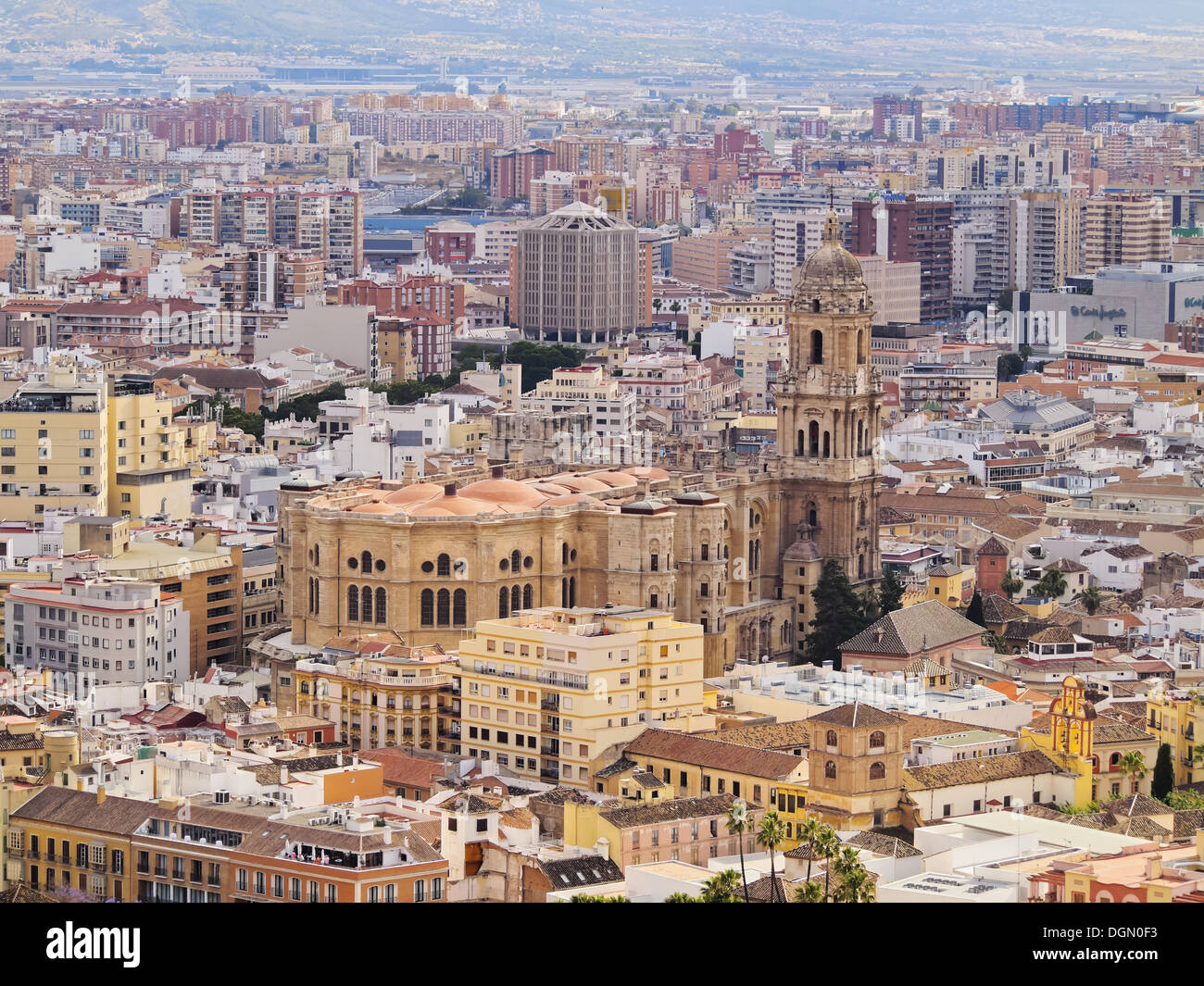 Die Kathedrale der Menschwerdung in Malaga, Andalusien, Spanien Stockfoto