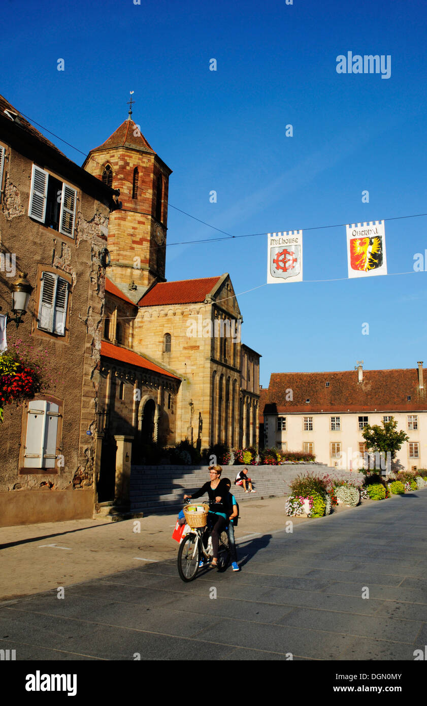 Der malerischen Stadt Alsace Rosheim, Frankreich Stockfoto