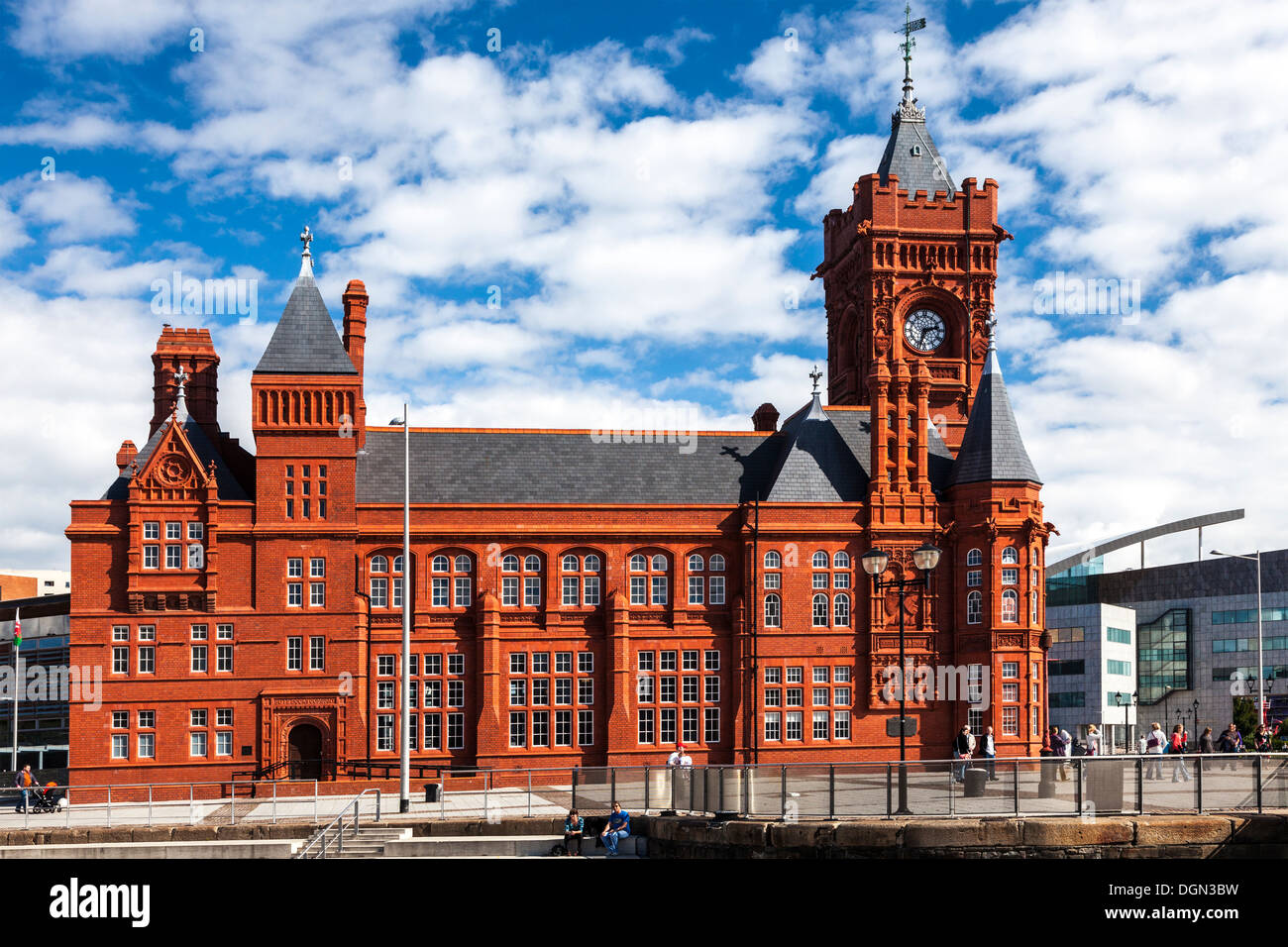 Das Pierhead Gebäude der Nationalversammlung von Wales in Cardiff Bay. Stockfoto