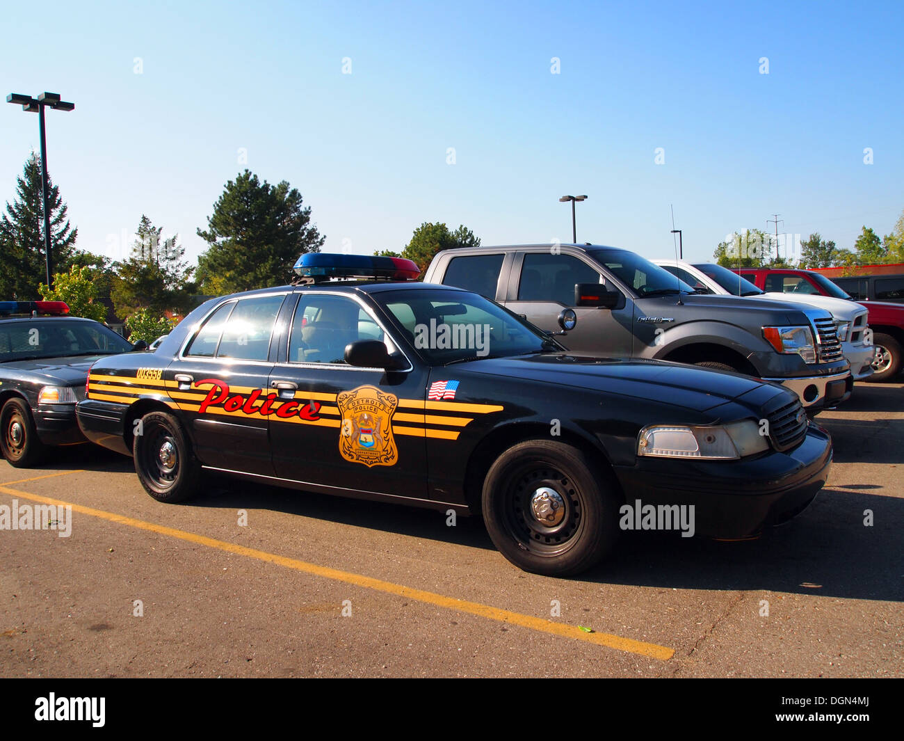 Detroit Police Department Auto, Detroit, Michigan, USA Stockfoto