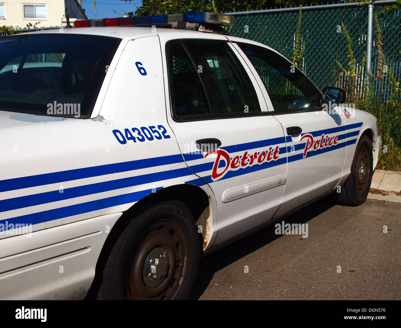 Detroit Police Department Auto, Detroit, Michigan, USA Stockfoto